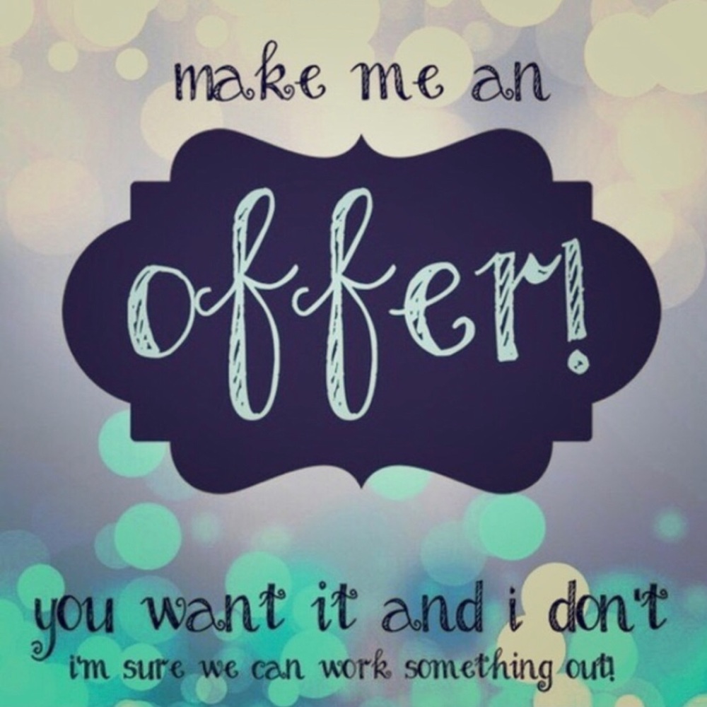 open to reasonable offers!